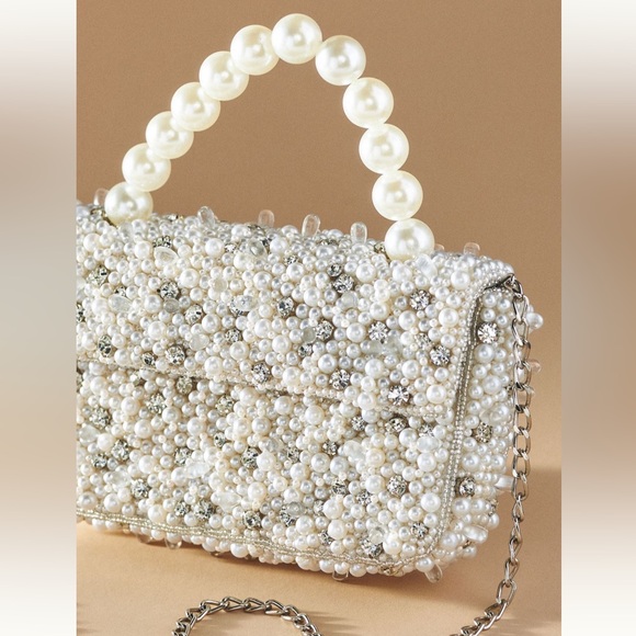 🎉HOST PICK!🎉 NWT Fiona beaded pearl strap bag - Picture 2 of 8